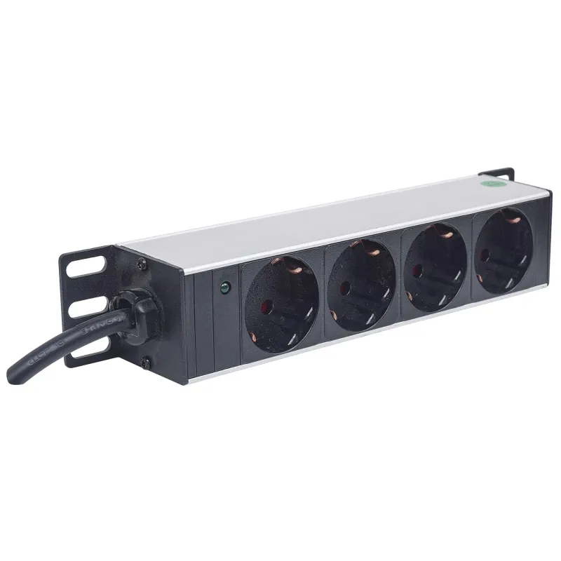 Multipresa Universale 4 posti da Rack 10'' con Spina Tedesca