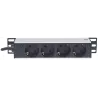 Multipresa Universale 4 posti da Rack 10'' con Spina Tedesca