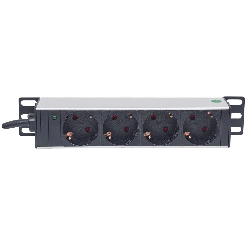 Multipresa Universale 4 posti da Rack 10'' con Spina Tedesca