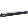 Multipresa per Rack 19'' 8 posti Spina Schuko