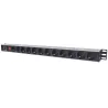 Multipresa Verticale per Rack 12 posti Schuko