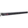 Multipresa Verticale per Rack 12 posti Schuko