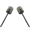 Cavo di rete Patch in Rame Ultra Slim Cat.6 Nero UTP 0,25 m