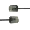 Cavo di rete Patch in Rame Ultra Slim Cat.6 Nero UTP 1 m