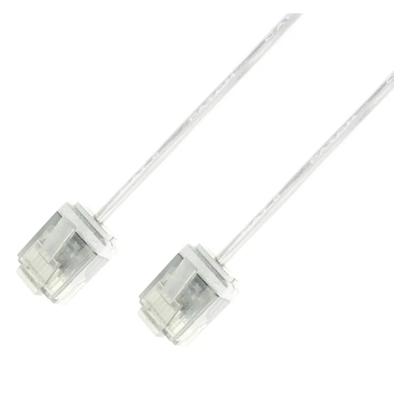 Cavo di rete Patch in Rame Ultra Slim Cat.6 Bianco UTP 2 m