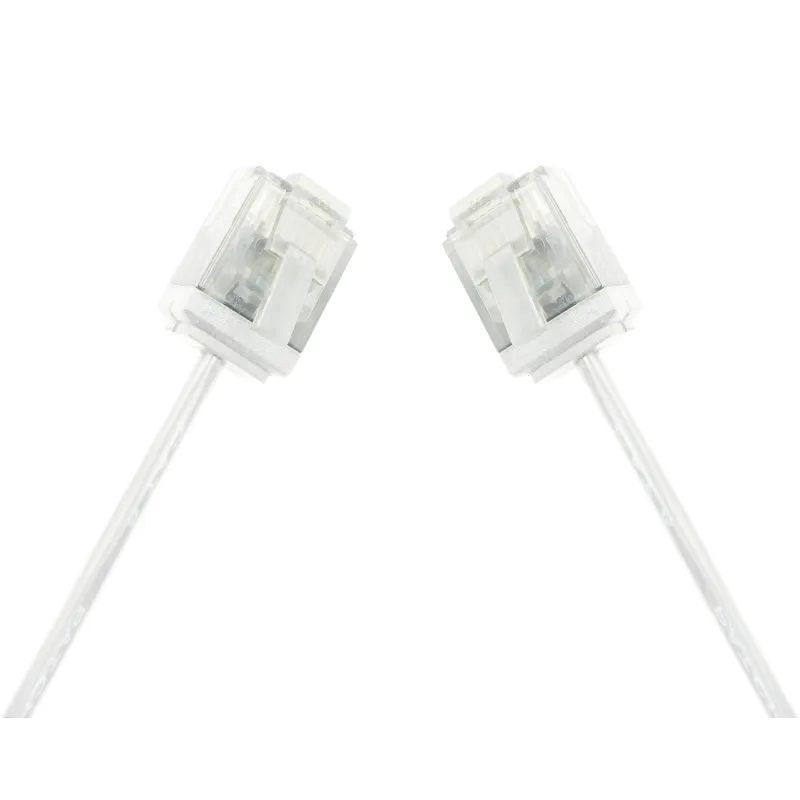 Cavo di rete Patch in Rame Ultra Slim Cat.6 Bianco UTP 2 m