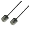 Cavo di rete Patch in Rame Ultra Slim Cat.6 Nero UTP 1,5 m