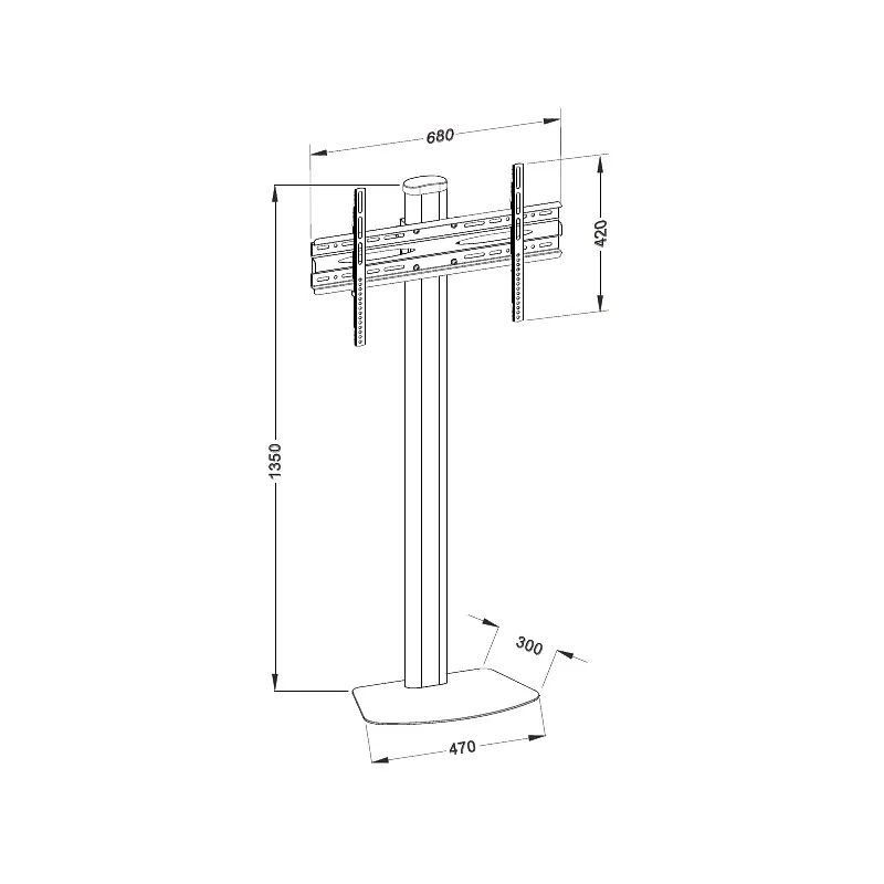 Supporto a Pavimento per TV LCD/LED/Plasma 32-55''