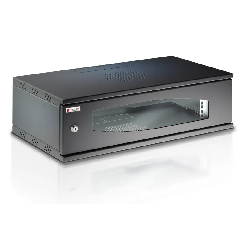 Armadio Rack 19'' a Muro 3U prof. 320 Nero Assemblato