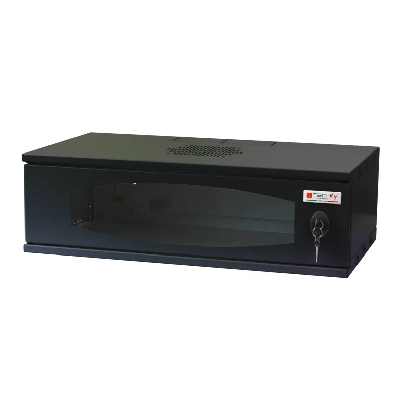 Armadio Rack 19'' a Muro 3U prof. 320 Nero Assemblato