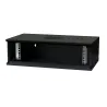 Armadio Rack 19'' a Muro 3U prof. 320 Nero Assemblato