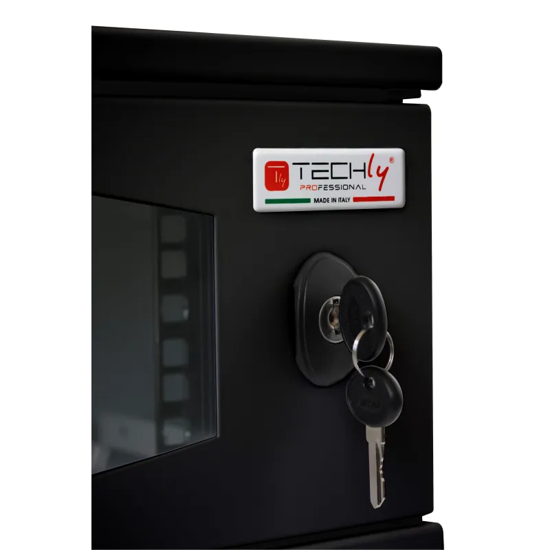 Armadio Rack 19'' a Muro 3U prof. 320 Nero Assemblato