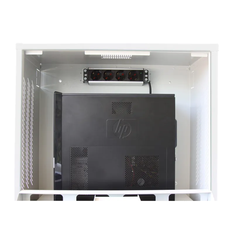 Armadio di sicurezza per PC, monitor LCD e tastiera Bianco