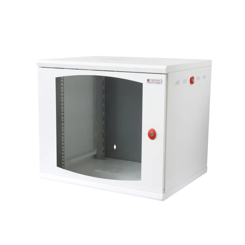 Armadio Rack 19'' a muro 10 unità sezione unica prof. 500mm Bianco