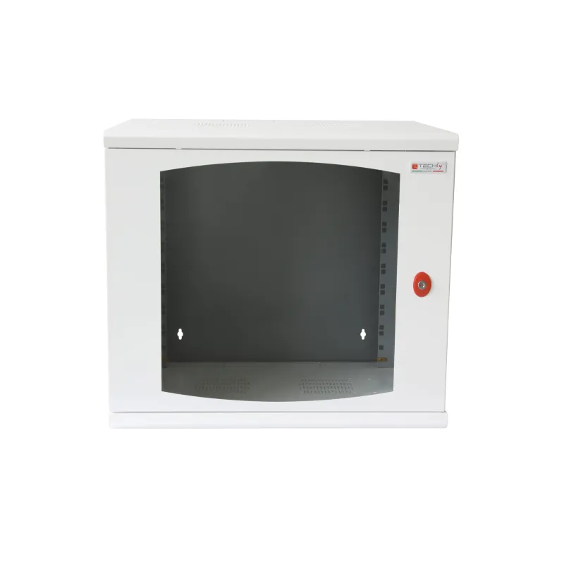 Armadio Rack 19'' a muro 10 unità sezione unica prof. 500mm Bianco