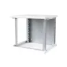 Armadio Rack 19'' a muro 10 unità sezione unica prof. 500mm Bianco