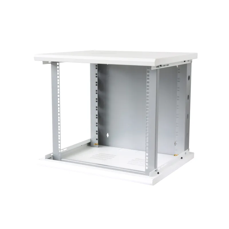 Armadio Rack 19'' a muro 10 unità sezione unica prof. 500mm Bianco