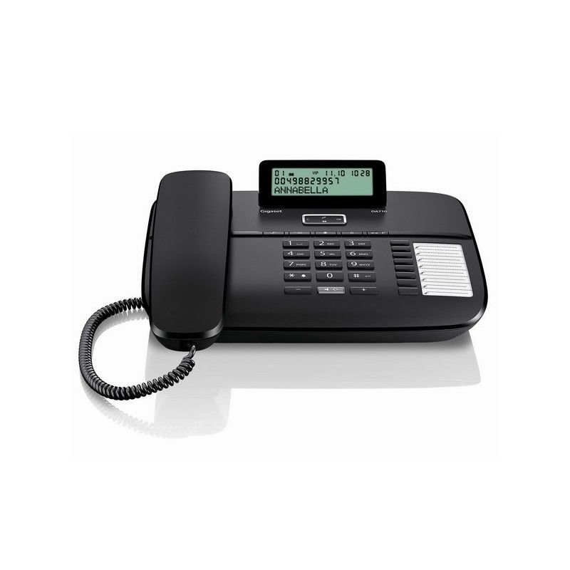 Gigaset DA710 telefono analogico con presa cuffia nero