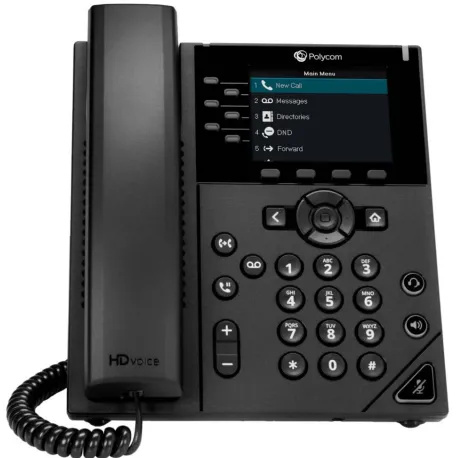 Polycom VVX 350 telefono IP 4 linee Gigabit PoE