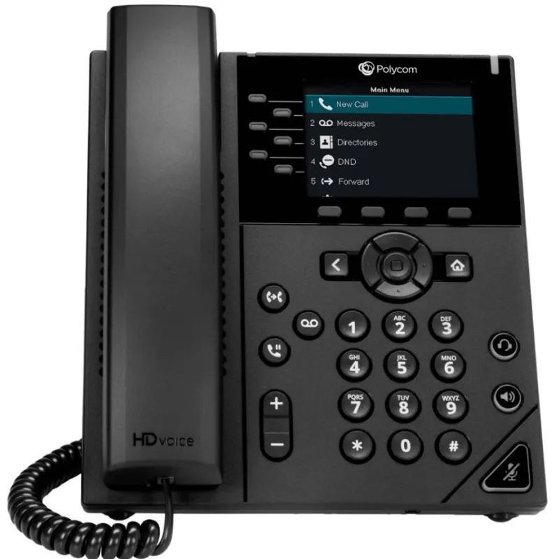 Polycom VVX 350 telefono IP 4 linee Gigabit PoE