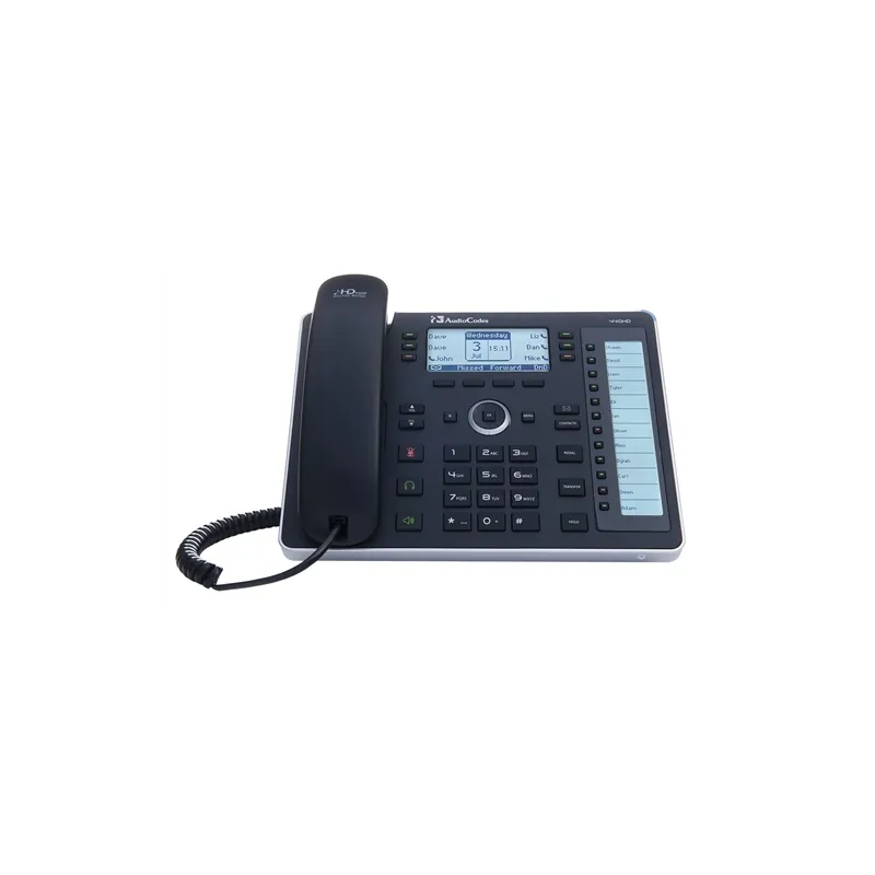 Audiocodes AudioCodes Lync 440HD IP-Phone PoE GbE Black2 Ethernet 10/100/1000 ports, 18 Programmabl
