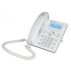 AudioCodes Lync 420HD IP-Phone PoE,power supply White2 lines,2nd Eth,4Progr keys,128x48 LCD Display