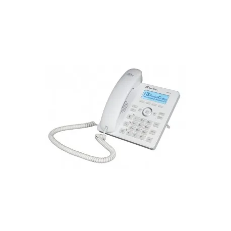 AudioCodes Lync 420HD IP-Phone PoE,power supply White2 lines,2nd Eth,4Progr keys,128x48 LCD Display