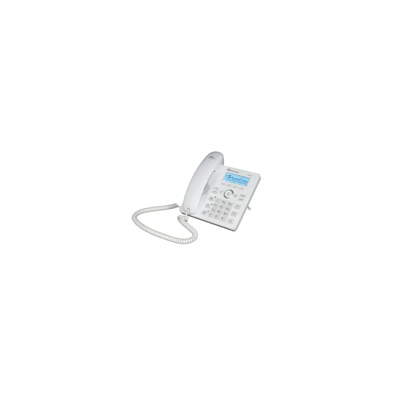 AudioCodes Lync 420HD IP-Phone PoE,power supply White2 lines,2nd Eth,4Progr keys,128x48 LCD Display