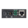 Media Converter Gigabit PoE+ SC Monomodale