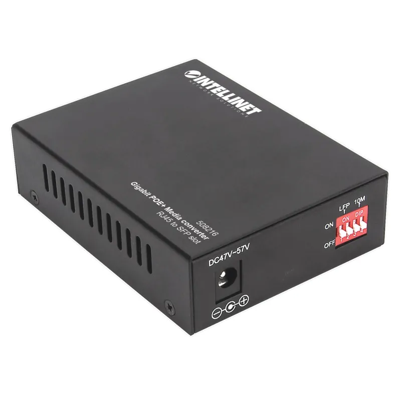 Media Converter SFP Gigabit PoE+