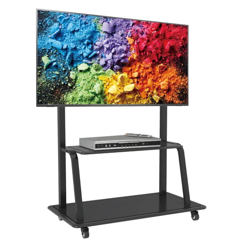Supporto a Pavimento con Mensola per TV LCD/LED/Plasma 55-110''