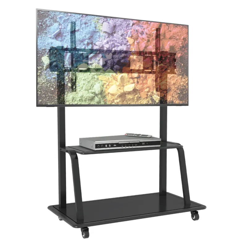 Supporto a Pavimento con Mensola per TV LCD/LED/Plasma 55-110''