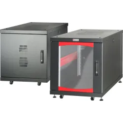Armadio Rack 19'' 600x800 12 Unità Nero da sotto-scrivania