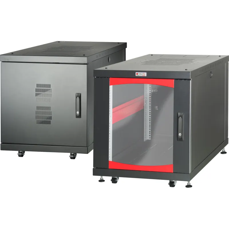 Armadio Rack 19'' 600x800 12 Unità Nero da sotto-scrivania