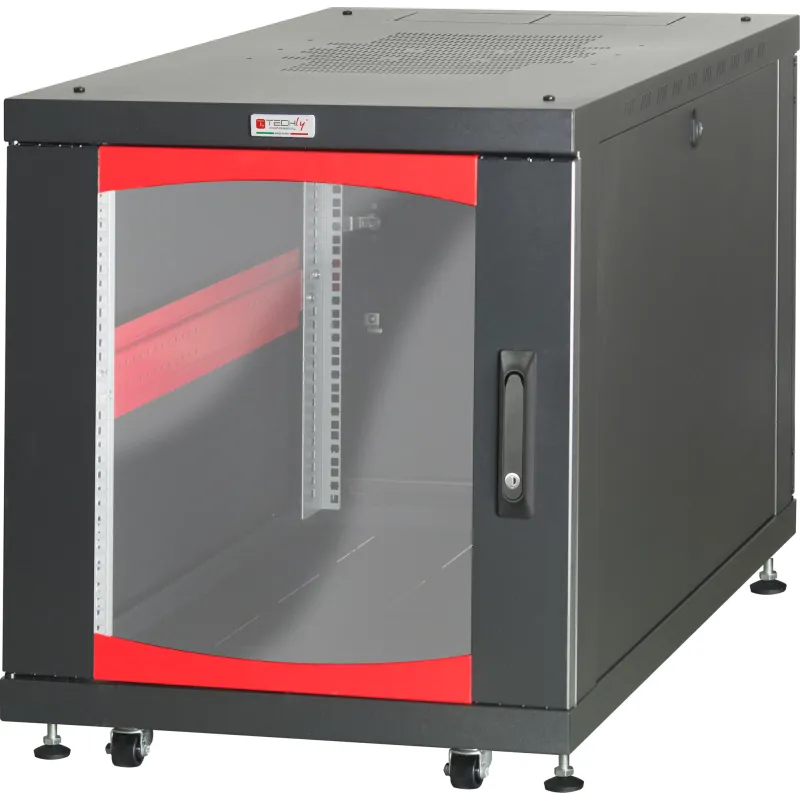 Armadio Rack 19'' 600x800 12 Unità Nero da sotto-scrivania