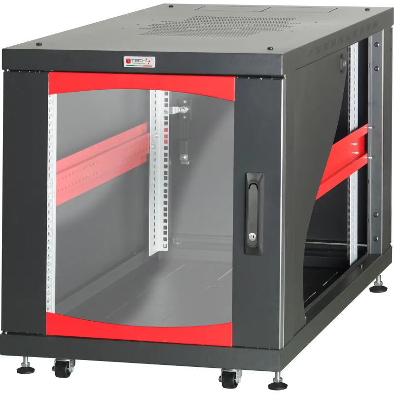 Armadio Rack 19'' 600x800 12 Unità Nero da sotto-scrivania