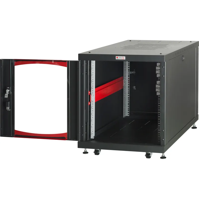 Armadio Rack 19'' 600x800 12 Unità Nero da sotto-scrivania