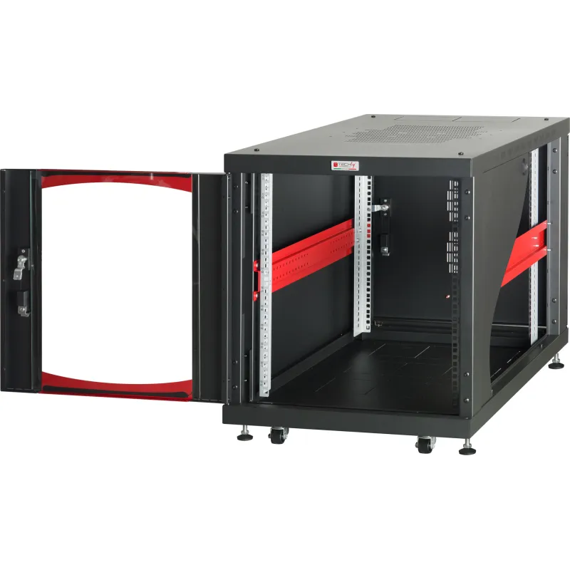 Armadio Rack 19'' 600x800 12 Unità Nero da sotto-scrivania