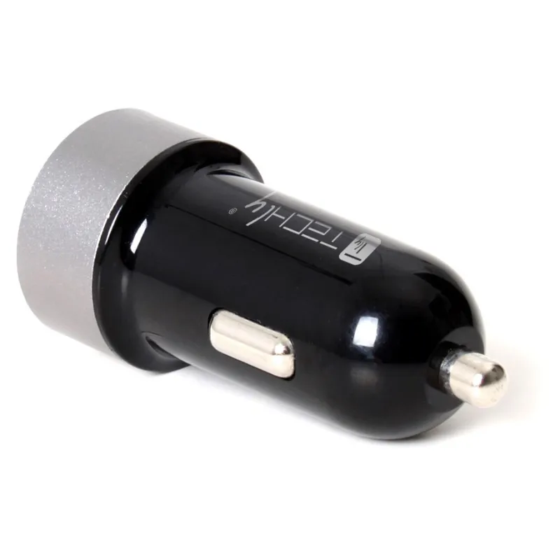 Caricatore da Auto 2p USB 5V con uscita 4,8A Nero