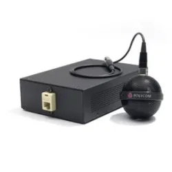 Ceiling Microphone array-Black "Primary". Includes 2ft/60cm drop cable, electronics Interface, wall plate with 10ft/3m and 50ft/