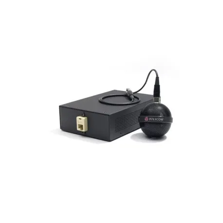 Ceiling Microphone array-Black "Primary". Includes 2ft/60cm drop cable, electronics Interface, wall plate with 10ft/3m and 50ft/
