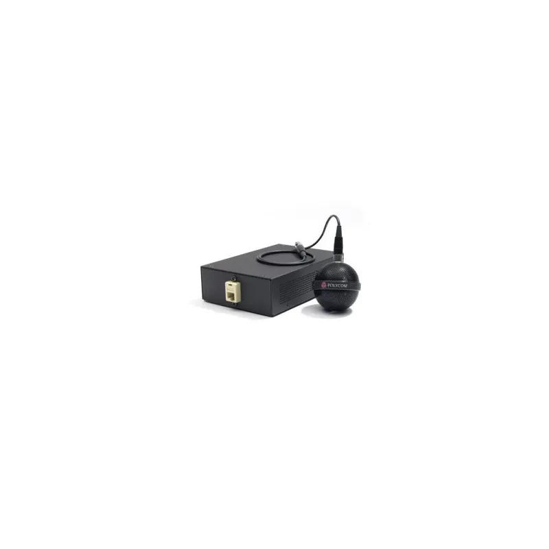 Ceiling Microphone array-Black "Primary". Includes 2ft/60cm drop cable, electronics Interface, wall plate with 10ft/3m and 50ft/
