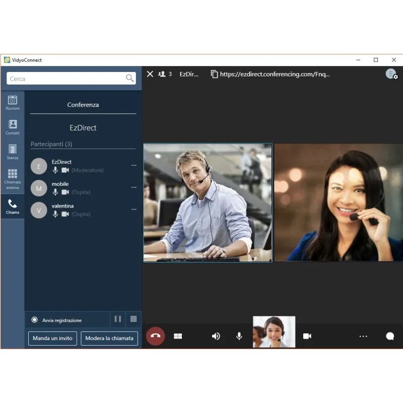 Videoconferenza cloud EzMeeting 12 sedi 