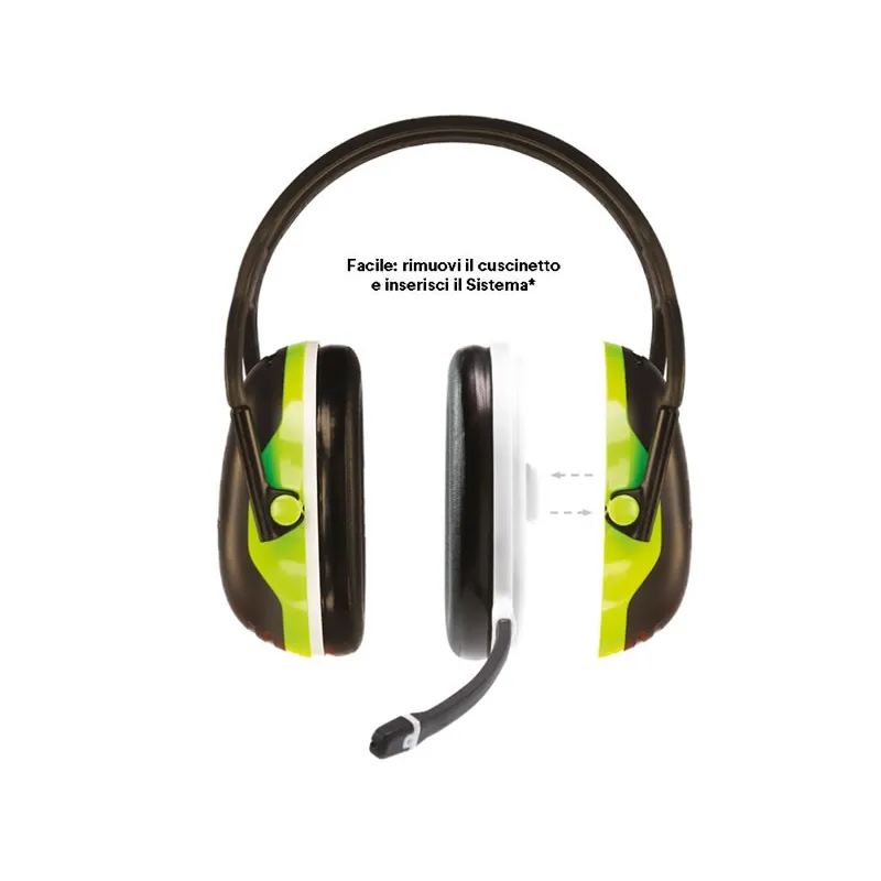 3M Peltor serie X inserto microfono bluetooth