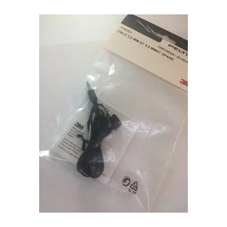 Cavo 3M PELTOR con connettore stereo da 3,5 mm, FL6CE/1