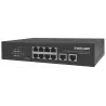 Switch Ethernet Gigabit 8 Porte PoE+ con 2 porte RJ45 Gigabit Uplink