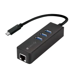 Adattatore Convertitore USB-C™ Ethernet Gigabit con Hub 3 porte USB-A 3.0 