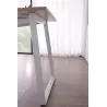 Scrivania per Computer con Tre Cassetti Bianco/Quercia