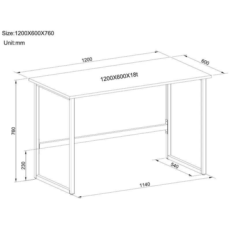 Scrivania per Computer Multifunzionale Bianco