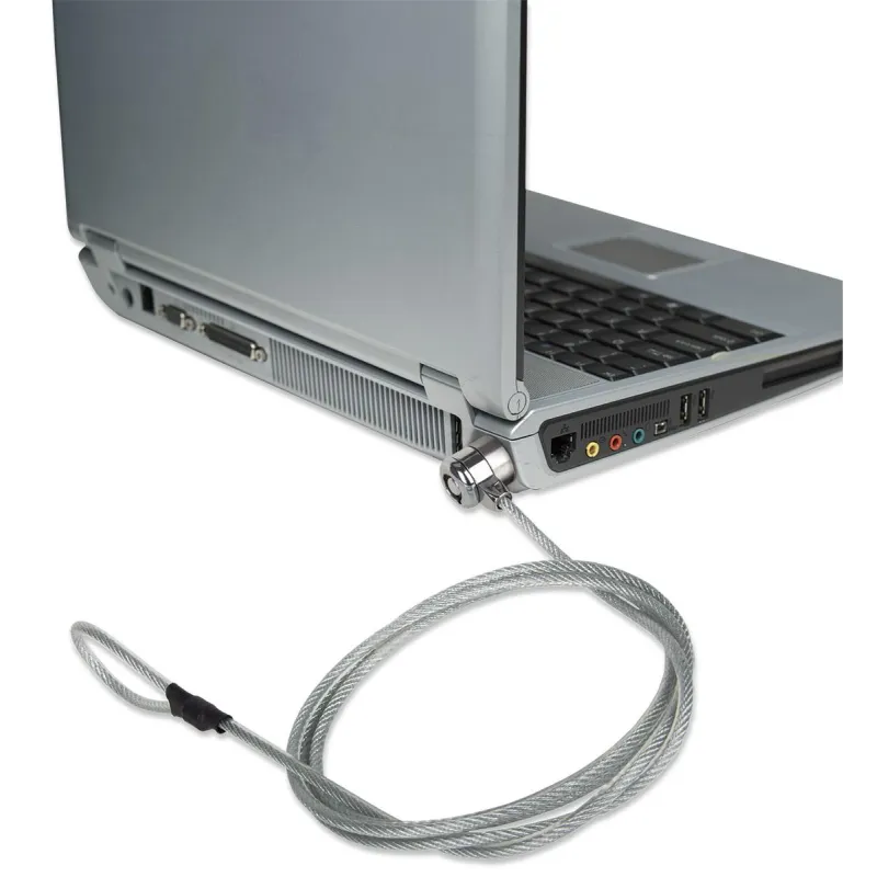 Cavo di Sicurezza in Acciaio con Lucchetto per Notebook e due Chiavi